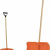 Snow Removal Tools Superio | Superio Snow Shovel For Driveway, Stairs, Car Snow Removel Scooper Shovel Snow Pusher Sturdy Heavy Duty Plastic With Wooden Metal Handle (Blue-A)