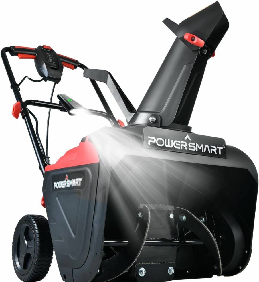 Snow Removal Tools PowerSmart | Powersmart 21-Inch Corded Snow Blower, Electric Snow Blower With 15-Amp Motor And Led Light