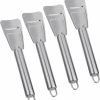 Snow Removal Tools LIOOBO | Lioobo 4Pcs Stainless Steel Icing Spatula Ice Cream Refrigerator Ice Scraper Refrigerator Cleaning Tool Ice Removal Scoop Refrigerator For Car Ice Shovel Defrosting Spatula Multipurpose