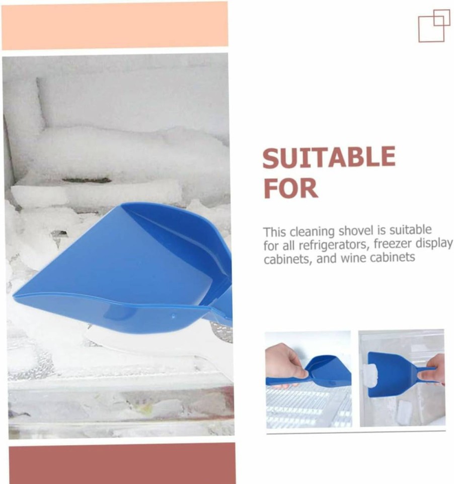 Snow Removal Tools Sosoport | Sosoport 3Pcs Deicing Shovel Refrigerator Ice Shovel Ice Removal Tool Fridge Cleaning Shovel Fridge Ice Scraper Flat Wisking Tool Ice Scraper For Freezer Window Thicken Plastic Snow Machine