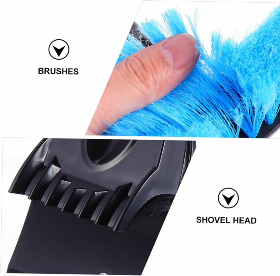 Snow Removal Tools Vaguelly | Vaguelly Vehicle Snow Shovel Car Snow Brush Small Snow Shovel Blue Car Frost Removal Shovel Vehicle Ice Scraper Car Ice Crusher Snow Brush For Car Snow Remove Tool Light Snow Eva Defrosting