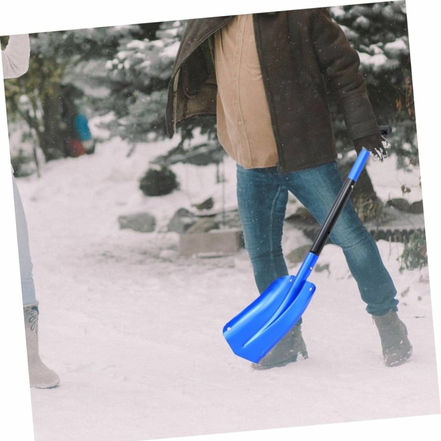 Snow Removal Tools BESPORTBLE | Besportble 1Pc Telescopic Folding Shovel Tools Travel Car Outdoor Shovel