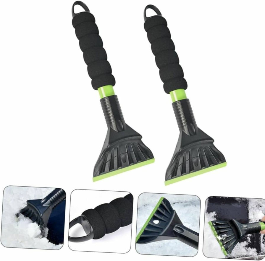 Snow Removal Tools Kisangel | Kisangel 6 Pcs Snow Shovel Truck Window Scraper Auto Multipurpose Tool Car Tools Car Windshield Ice Scraper Windshield Snow Scraper Snow Brush Sponge Handle Snow Removal