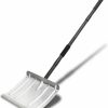 Snow Removal Tools DEROFIT | Snow Shovel For Driveway,Heavy Duty Aluminum Snow Shovel Pusher For Car Driveway Snow Removal,Metal Snow Shovel Ergonomic Snow Scoop For Decking Trunk Outdoor,54 Inches Long Handle