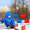 Snow Removal Tools Leyndo | Leyndo 4 Pcs Winter Snow Shovel For Driveway 35 Inches Heavy Duty Kid Snow Shovel With Metal Handle And Plastic Blade Comfort D Shape Grip For Child Children Snow Removal Outdoor Activities