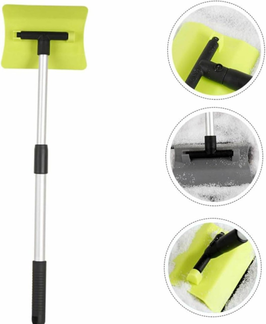 Snow Removal Tools GANAZONO | Ganazono 1Pc Shovel Snow Broom For Truck Manual Snow Scraper Car Snow Pusher Foam Snow Broom Ice Scraper Hand Snow Scoop Snow Sweeper Auto Snow Remover Defrosting Spatula Abs Aluminum Alloy