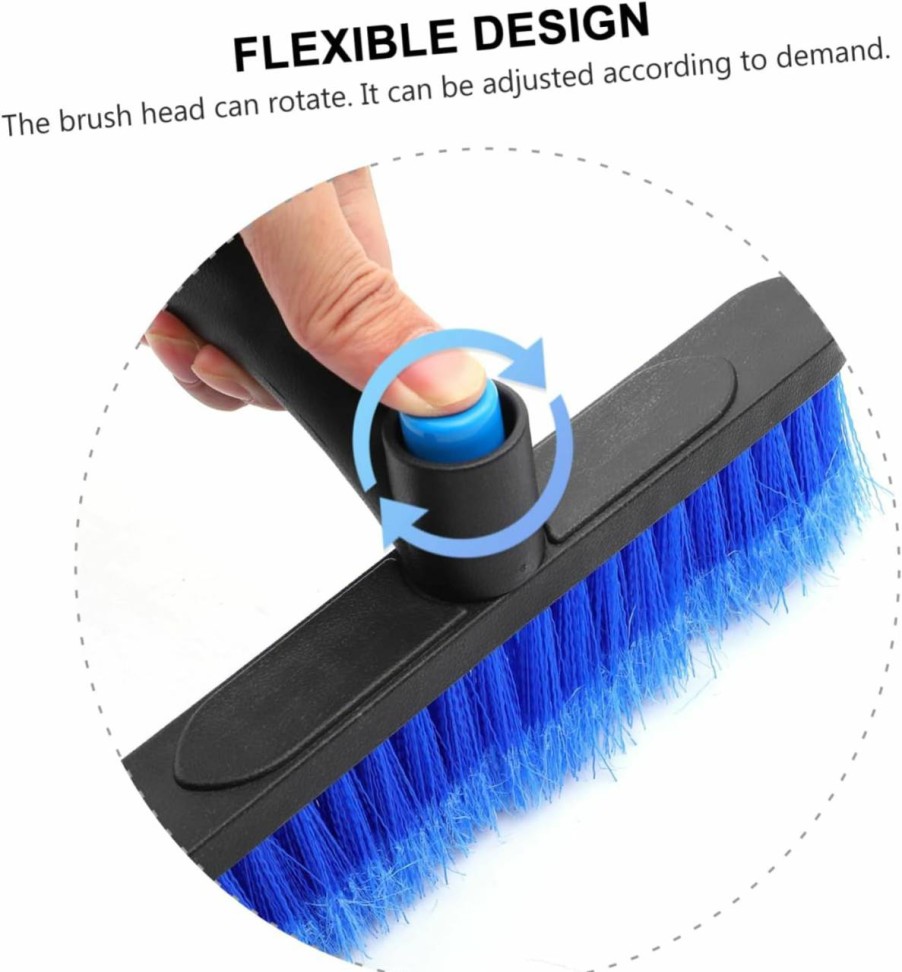 Snow Removal Tools Happyyami | Happyyami 1Pc Snow Shovel Hand Snow Plow Snow Plow Shovel Push Shovel Snow Scoop Snow Ice Shovel Suv Window Ice Scraper Ice Scrapers For Car Windshield Folding Tool 2 In 1 Pp Snow Brush