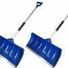 Snow Removal Tools MTB Supply | Mtb Lightweight Snow Shovel Snow Pusher, Pack Of 2 Sets, Blue, 52-In Long With Aluminum Handle And 22 Inch X 10 Inch Poly Blade