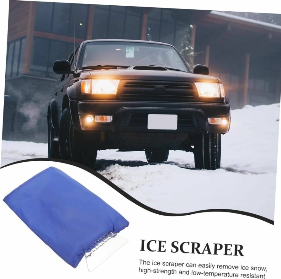 Snow Removal Tools OFFSCH | Offsch 2Pcs Car Gloves Snow Shovel Windshield Scraper Mitt Ice Breaking Shovel Windshield Frost Scrapers Ice Scraper Deicer For Car Professional Ice Shovel Plastic Household Snow Scraper