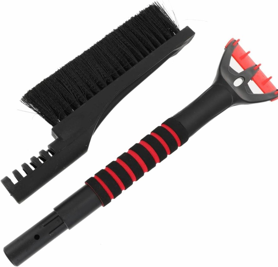 Snow Removal Tools FUOYLOO | Fuoyloo Snow Shovel Snow Scraper For Truck Snow Brush For Trucks Windscreen Ice Scraper Ice Scraper For Car Truck Window Scraper Extendable Car Snow Brush Windshield Abs Snow Machine