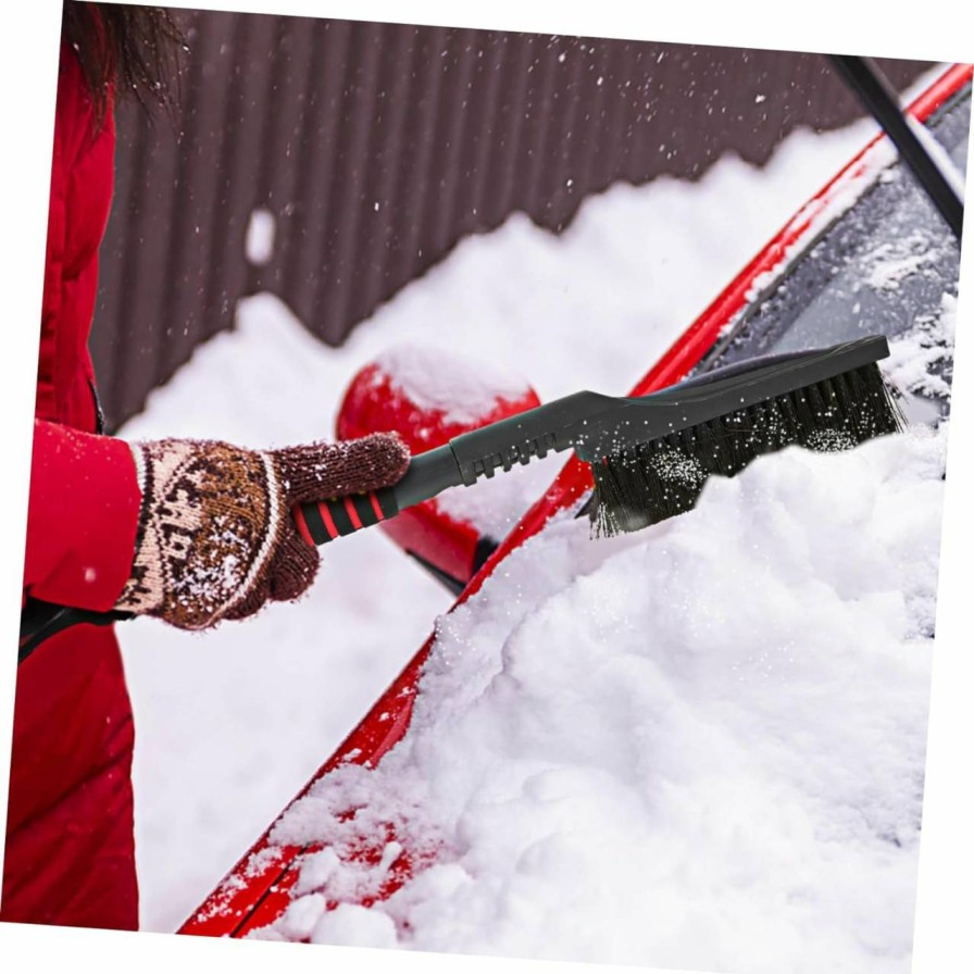 Snow Removal Tools FUOYLOO | Fuoyloo Snow Shovel Snow Scraper For Truck Snow Brush For Trucks Windscreen Ice Scraper Ice Scraper For Car Truck Window Scraper Extendable Car Snow Brush Windshield Abs Snow Machine