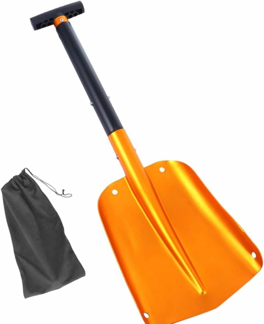 Snow Removal Tools BESPORTBLE | Besportble Snow Shovel Emergency Vehicle Shovel Aluminum Utility Shovel Auto Snow Removal Shovel Heavy Duty Car Tools Detachable Car Shovel Travel Auto Accessories Fold Aluminum Alloy