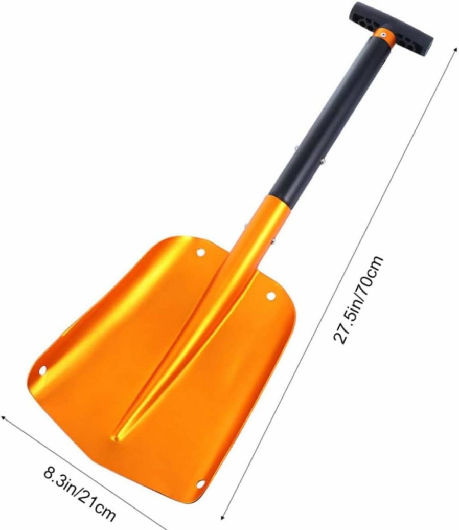 Snow Removal Tools BESPORTBLE | Besportble Snow Shovel Emergency Vehicle Shovel Aluminum Utility Shovel Auto Snow Removal Shovel Heavy Duty Car Tools Detachable Car Shovel Travel Auto Accessories Fold Aluminum Alloy