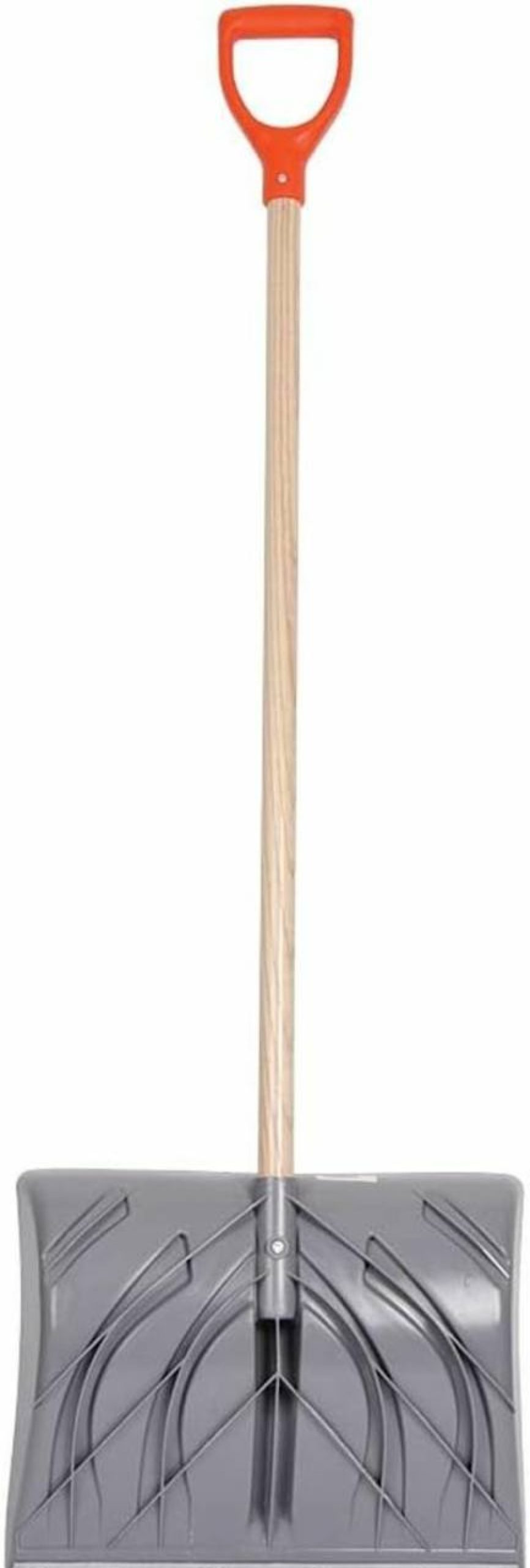 Snow Removal Tools A.M. Leonard | A.M. Leonard Snow Shovel With Steel Wear Strip, D-Grip, 18-Inches Wide