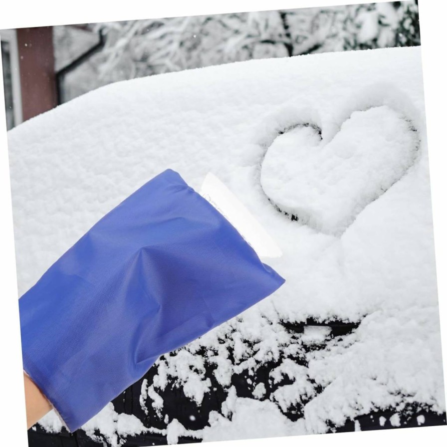 Snow Removal Tools FONDOTIN | Fondotin 2Pcs Car Gloves Snow Shovel Window Scraper For Car Professional Ice Shovel Ice Breaking Shovel Windshield Frost Scrapers Snow Remover Glove Tools Deicing Agent Abs Scrape Snow