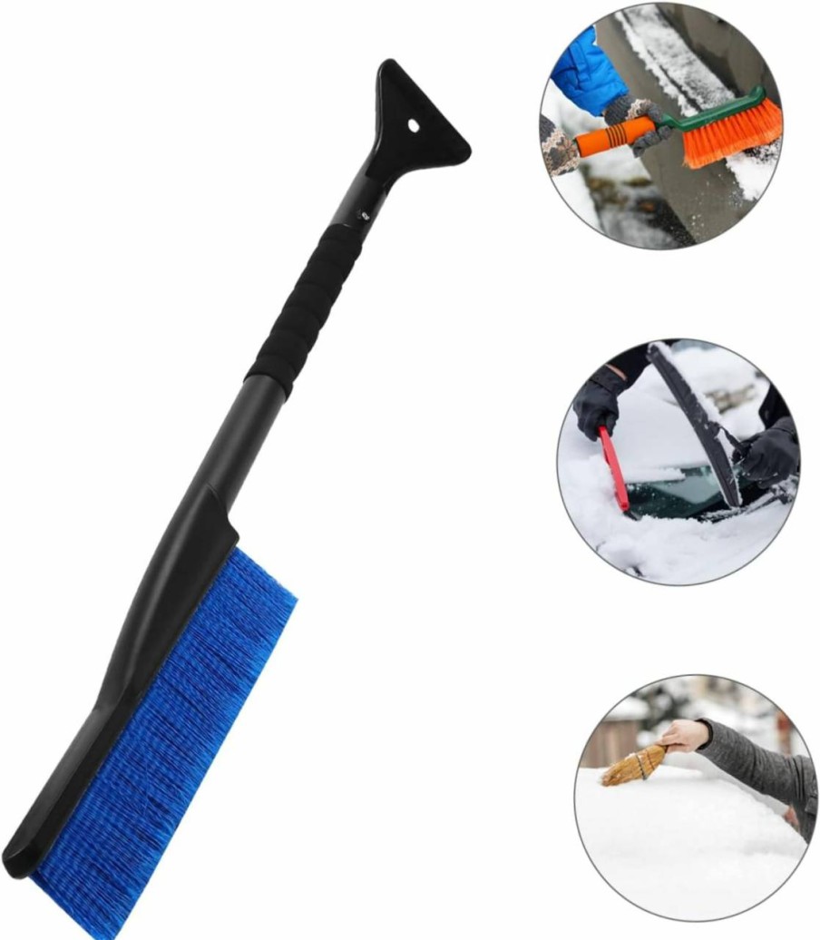 Snow Removal Tools BESPORTBLE | Besportble Shovel Snow Brush Winter Accessories Snow Sweeping Brush Winter Snow Removal Tools Truck Snow Brush Multipurpose Tool Windshield Ice Scraper Multitools Snow Blower Defrosting Abs