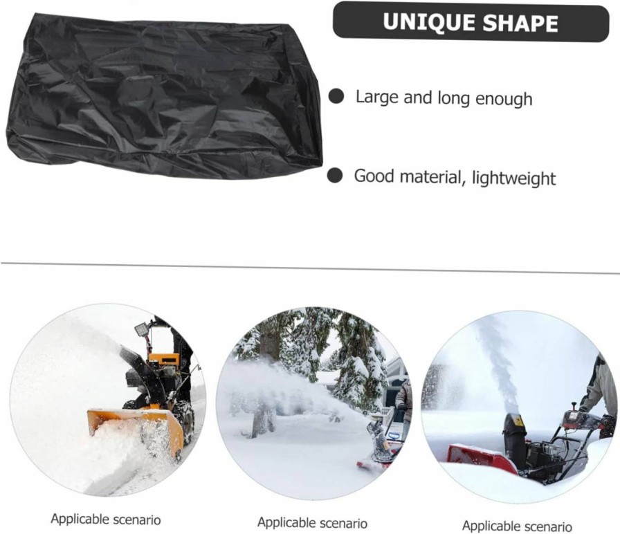 Snow Removal Tools OFFSCH | Offsch Snow Blower Cover T Tool Snow Machine Fabric Snow Thrower Cover Outdoor Tools Air Blower Protector Snow Shovel Cover Wear-Resist Portable Blower Cover Winter Polyester Supplies