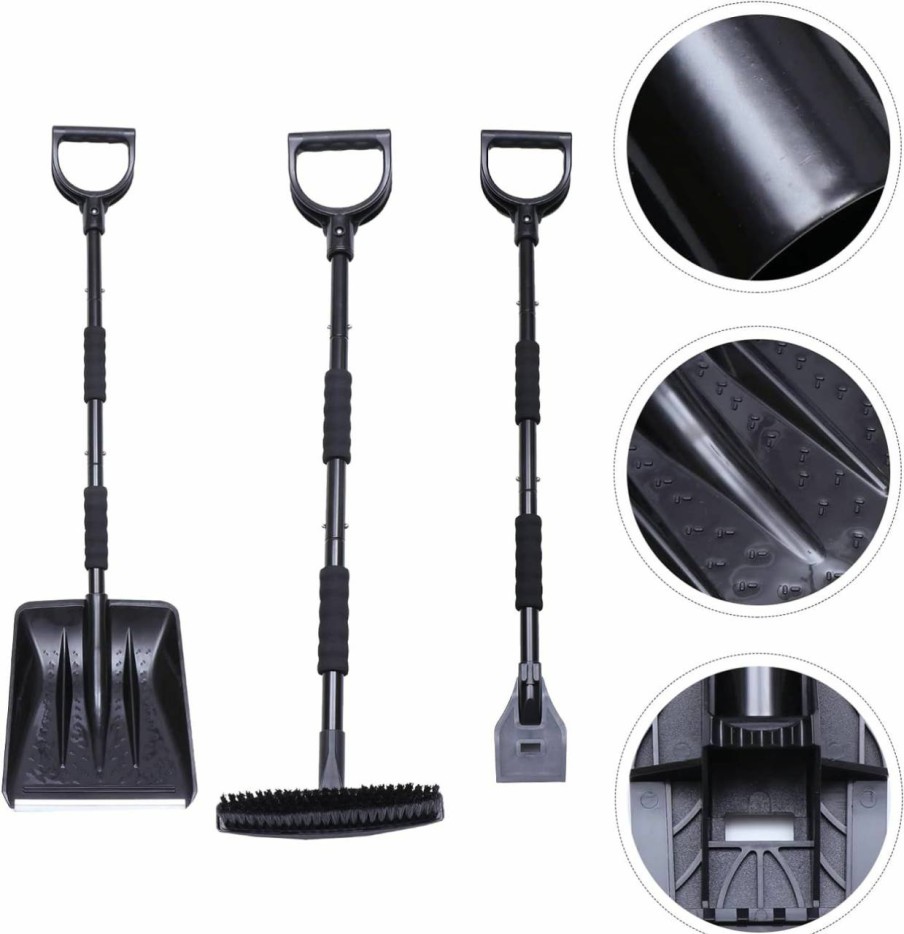 Snow Removal Tools LIOOBO | 1 Set Snow Shovel Cars Ice Scraper Snow Remover Snow Brush Car Snow Removal Tools Auto Car Snow Removal Defrosting Spatula The Roof Iron