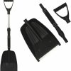 Snow Removal Tools YHRDPP | Car Snow Shovel, Lightweight Collapsible Shovel, Portable Snow Shovel For Car Trunk With D-Grip Handle & Durable Aluminum Edge Blade, Snow Shovels For Snow Removal (Black)