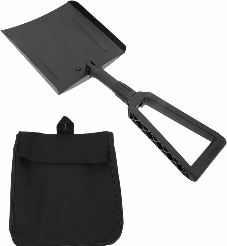 Snow Removal Tools Kisangel | 1 Set Foldable Snow Shovel Tools Ice Cleaning Tool Car Snow Shovel Multi-Function Deicing Shovel Winter Use Shovel Sand Shovel Winter Snow Removal Tool Frosting Plastic Iron Handle