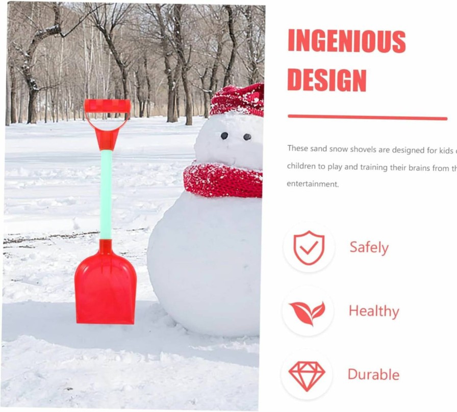 Snow Removal Tools BESPORTBLE | Besportble 10 Pcs Winter Snow Shovel Snow Removal Shovel Grilling Shovel Window Snow Scraper Sand Shovel Kids Snow Toys Charcoal Grill Rake Beach Sand Toy Snow Games Child Pp Barbecue Linyi