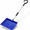 Snow Removal Tools HI SUGGI | Ergonomic Large Snow Shovel For Driveway: 52-Inch Snow Shovel For Snow Removal Lightweight Portable Plastic Aluminum Blade Shovel For Garden, Car, Camping