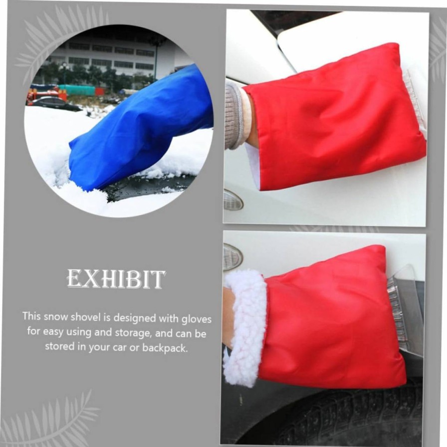 Snow Removal Tools BESPORTBLE | Besportble 2Pcs Gloves Snow Shovel Snow Scrapers Mitt Snow Remover Snow Scraper Mitten Windscreen Ice Scraper Snow Shovel And Ice Scraper For Car Ice Scraper Mitten Keep Warm Abs Ice Machine