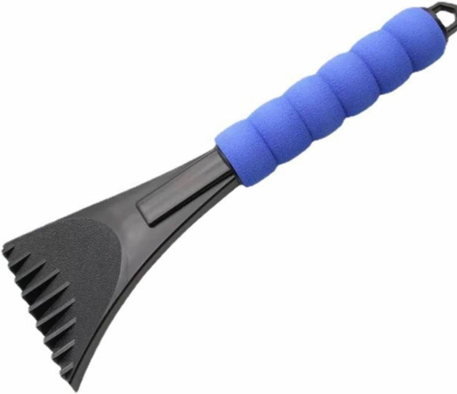 Snow Removal Tools DURAGS | Car Deicing Shovel Winter Deicing Shovel Eva Sponge Sleeve Snow Shovel Ice Removal Plastic Snow Scraper(Pack Of 2) (Blue)