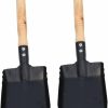 Snow Removal Tools BIUDECO | Biudeco 2Pcs Small Shovel Iron Garden Shovel Flat Trowel Scoop Ice Shovel Digging Lawn Tool Shovel For Snow Outdoor Snow Shovels Gardening Tool Metal Snow Shovel Leaf Spoon Wood Clean