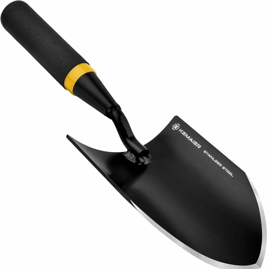 Snow Removal Tools Kemaier | Kemaier Heavy Duty Gardening Trowel - Strong, Rust-Resistant Stainless Steel - Ergonomic Grip - Ideal Tool For Gardening, Garden Hand Shovel, Trowel Garden Tool