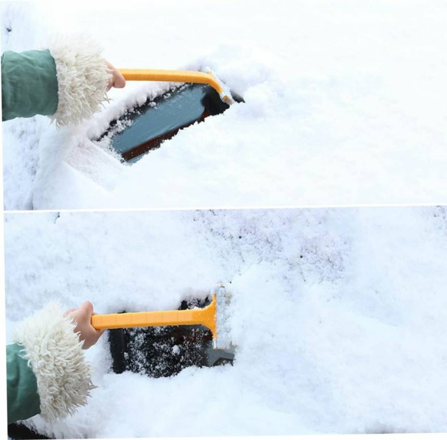 Snow Removal Tools BESPORTBLE | Besportble 4Pcs Beef Tendon Winter Snow Shovel Snow Ice Abs Plastic Long Handle