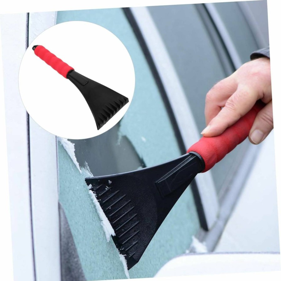 Snow Removal Tools Yardwe | Yardwe Car Snow Shovel Snow Cleaner Window Scraper For Car Windscreen Scraper Frost Removal Tool Ice Shovel Ice Scoop Ice Crusher Windshield Scraper Ice Removal Tools Flat Ice Blender Abs