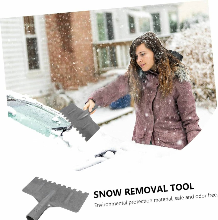 Snow Removal Tools SEWOART | Sewoart 1Pc Outdoor Ice Shovel Window Ice Winter Ice Tools Road Ice Shovel Snow For Trucks Multitools Digging Tools Frost Removal Shovel Manganese Steel Snow Pusher Multifunction