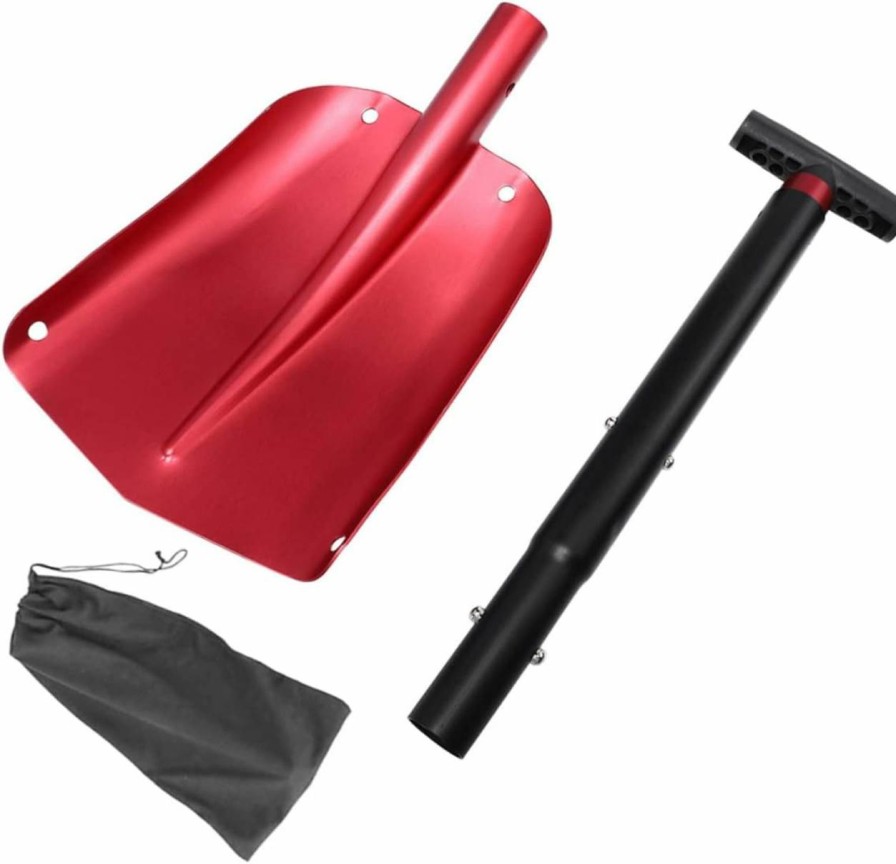 Snow Removal Tools BESPORTBLE | Besportble Snow Shovel Auto Snow Removal Shovel Folding Camping Shovel Heavy Duty Collapsible Shovel For Car Folding Shovel For Car Snow Scraper Small Shovel Travel Aluminum Alloy Portable