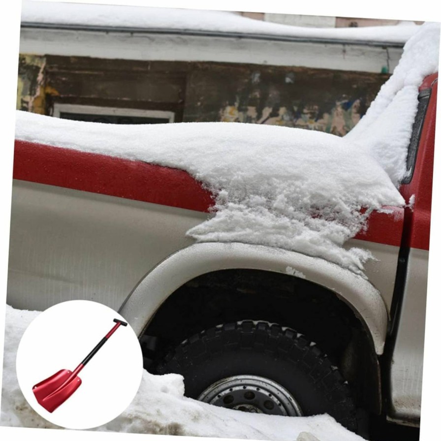 Snow Removal Tools BESPORTBLE | Besportble Snow Shovel Auto Snow Removal Shovel Folding Camping Shovel Heavy Duty Collapsible Shovel For Car Folding Shovel For Car Snow Scraper Small Shovel Travel Aluminum Alloy Portable