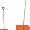 Snow Removal Tools Superio | Superio Snow Shovel For Driveway, Stairs, Car Snow Removel Scooper Shovel Snow Pusher Sturdy Heavy Duty Plastic With Wooden Metal Handle (Blue-B)