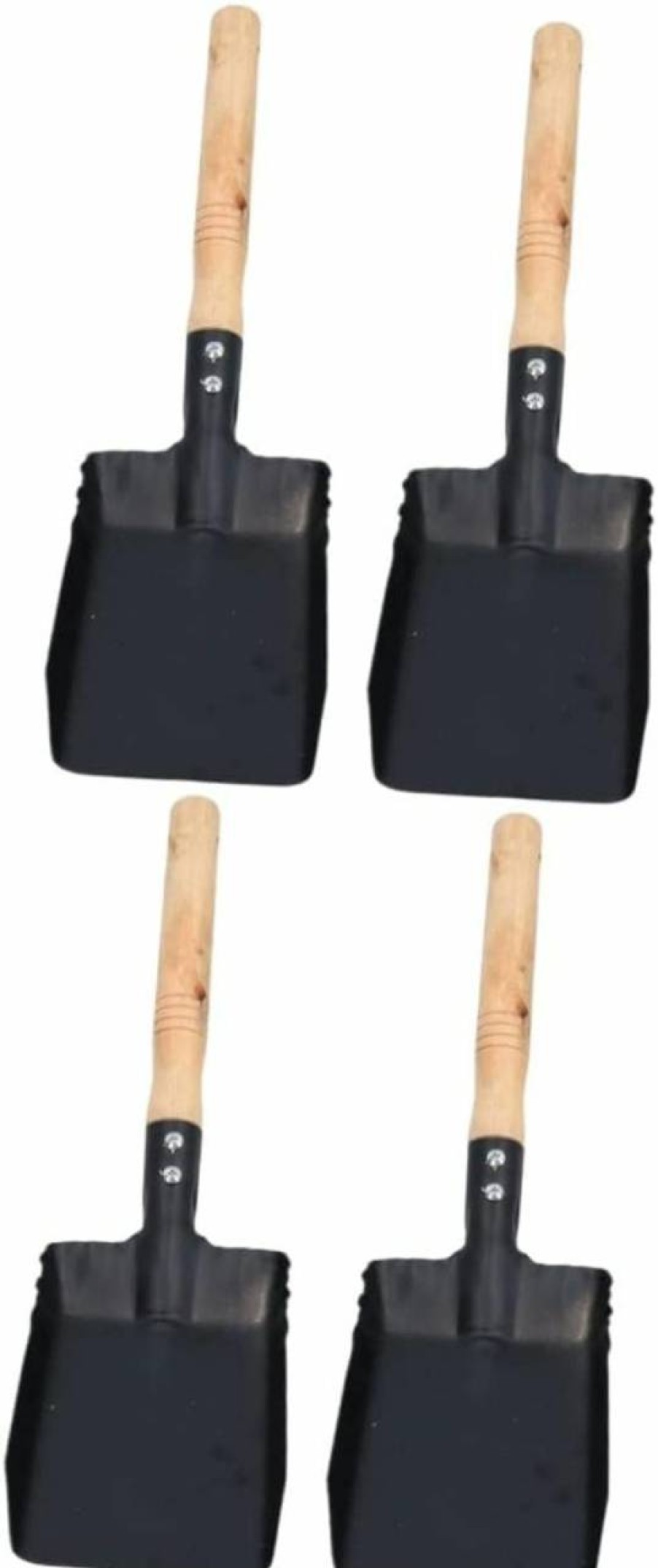 Snow Removal Tools Toddmomy | 2Pcs Small Shovel Cleaning Scoop Shovel For Snow Farm Spade Garden Leaf Scooper Ice Shovel Snow Removing Tool Cleaning Tools Snow Scoop Wooden Handle Shovel Iron Snow Removal