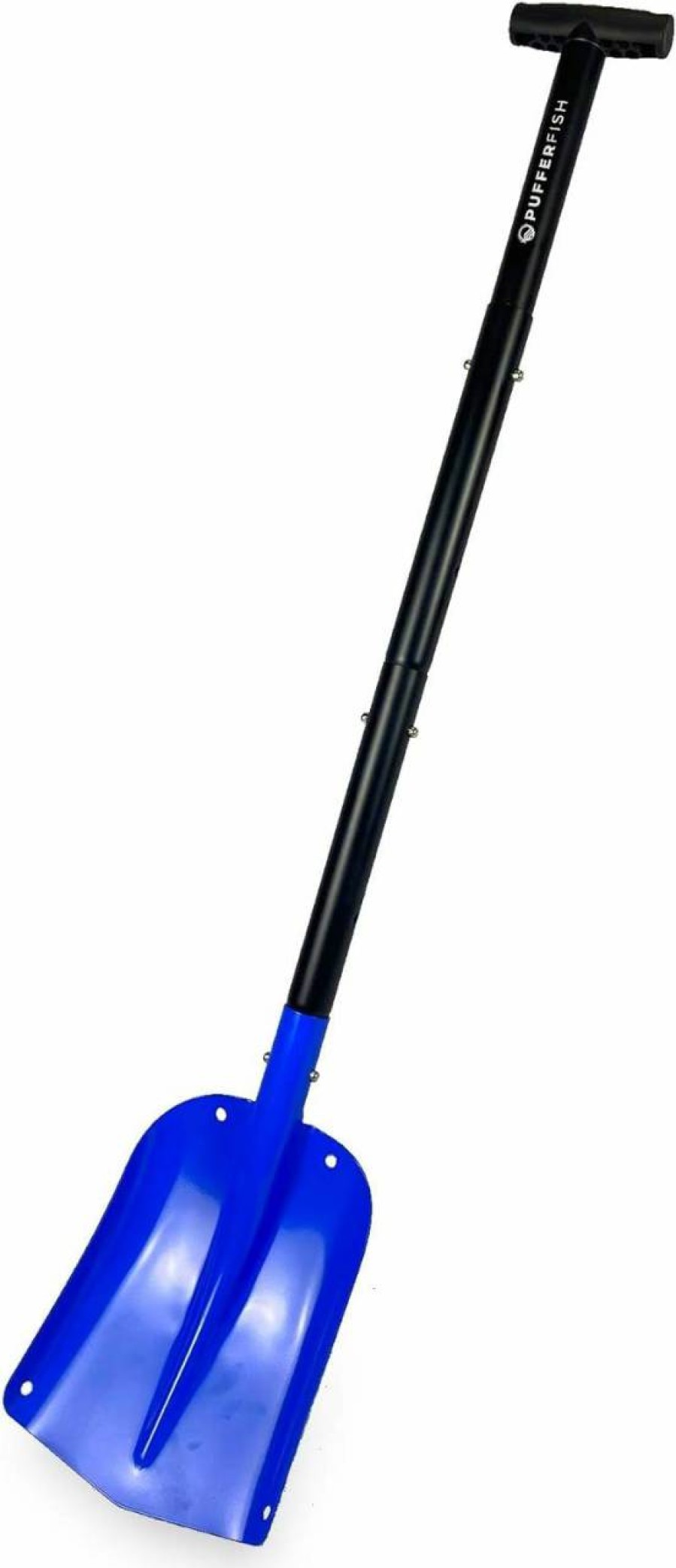 Snow Removal Tools PUFFERFISH | Pufferfish Really Big Sand Shovel - Sand Shovel For Beach, Foldable Shovel For Sand Castles, Lightweight Collapsible 4 Piece Aluminum Shovel,Customizable To 3 Different Lengths, Weight 1.7 Pounds