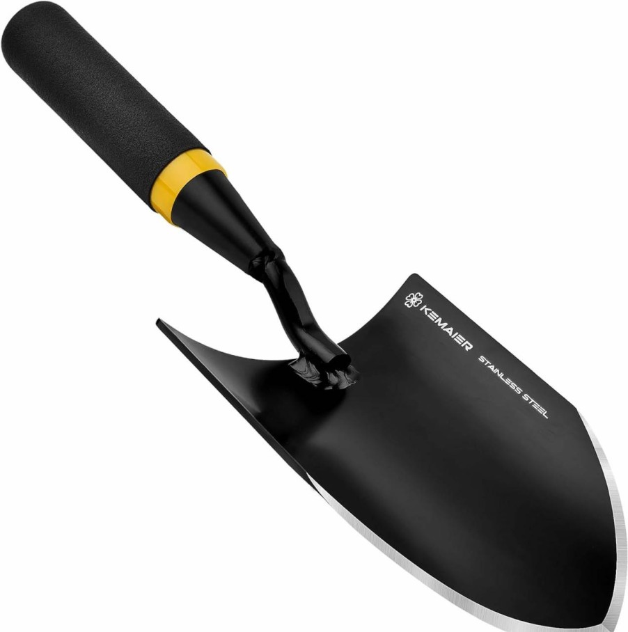 Snow Removal Tools Kemaier | Kemaier Heavy-Duty Trowel Garden Tool, Stainless Steel Serrated Hand Shovel For Effortless Digging, Weed Control, And Precise Bulb Planting