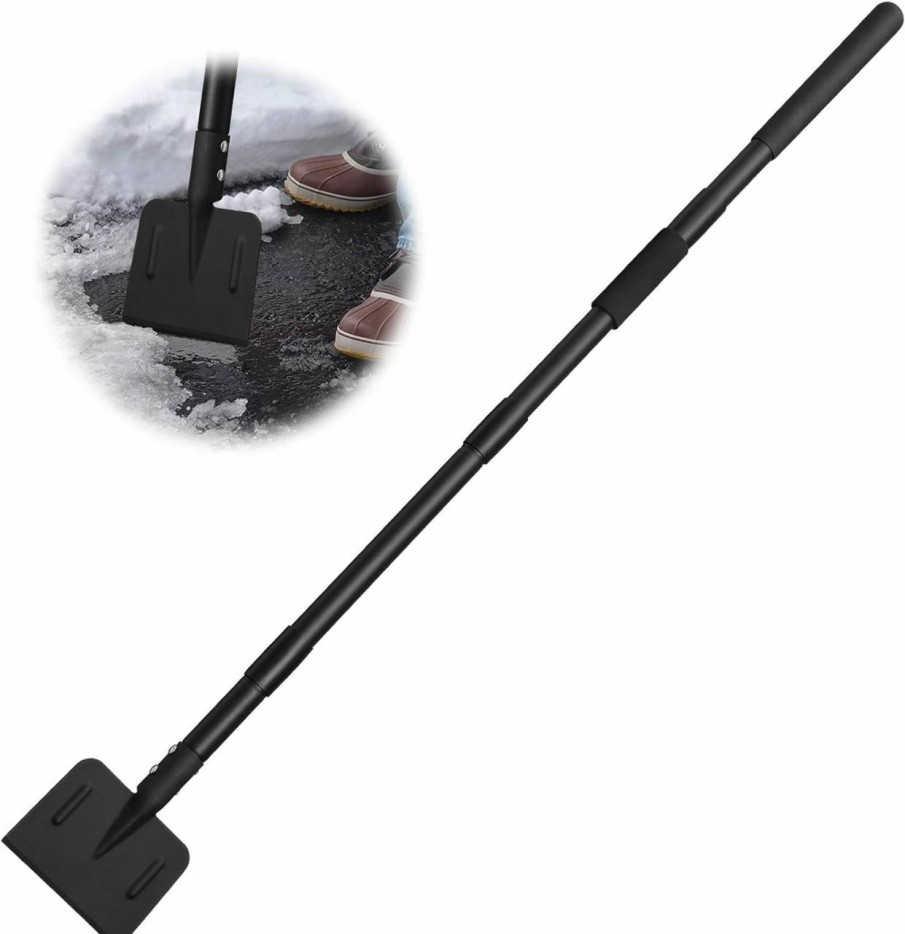 Snow Removal Tools Feblomst | Ice Chopper, Snow Ice Scraper For Driveway, Sidewalk Ice Chipper Tool With 67.5\" Long Handle, Heavy Duty Forged Steel Blade And Comfort Use Foam Grip, Ease Use Garden Ice Remover, Fast Ice Treatment