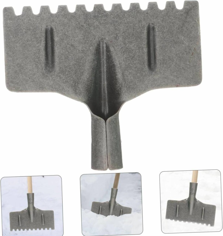 Snow Removal Tools GANAZONO | Ganazono 2Pcs Serrated Snow Shovel Ice Shovel Ice Shovel Driveway Snow Remover For Cars Car Snow Shovel Portable Snow Shovel For Car Snow Scoop Shovels Steel No Scratches Deicing Agent