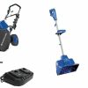 Snow Removal Tools Snow Joe | Snow Joe 24V-X2-Sb18 18-Inch, 48-Volt Ion+ Cordless Snow Blower Kit (W/ 2 X 4.0-Ah Batteries + Charger) & 24V-Ss11-Xr 24-Volt 11-Inch 5-Ah Cordless Snow Shovel, Kit (W/5-Ah Battery + Quick Charger)