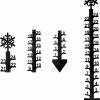 Snow Removal Tools XIHIRCD | Xihircd Snow Gauge Outdoor 24 Inch Snowflake Snow Measuring Stick Outdoor Iron Art Snow Fall Measuring Gauge For Yard Garden Christmas Decoration