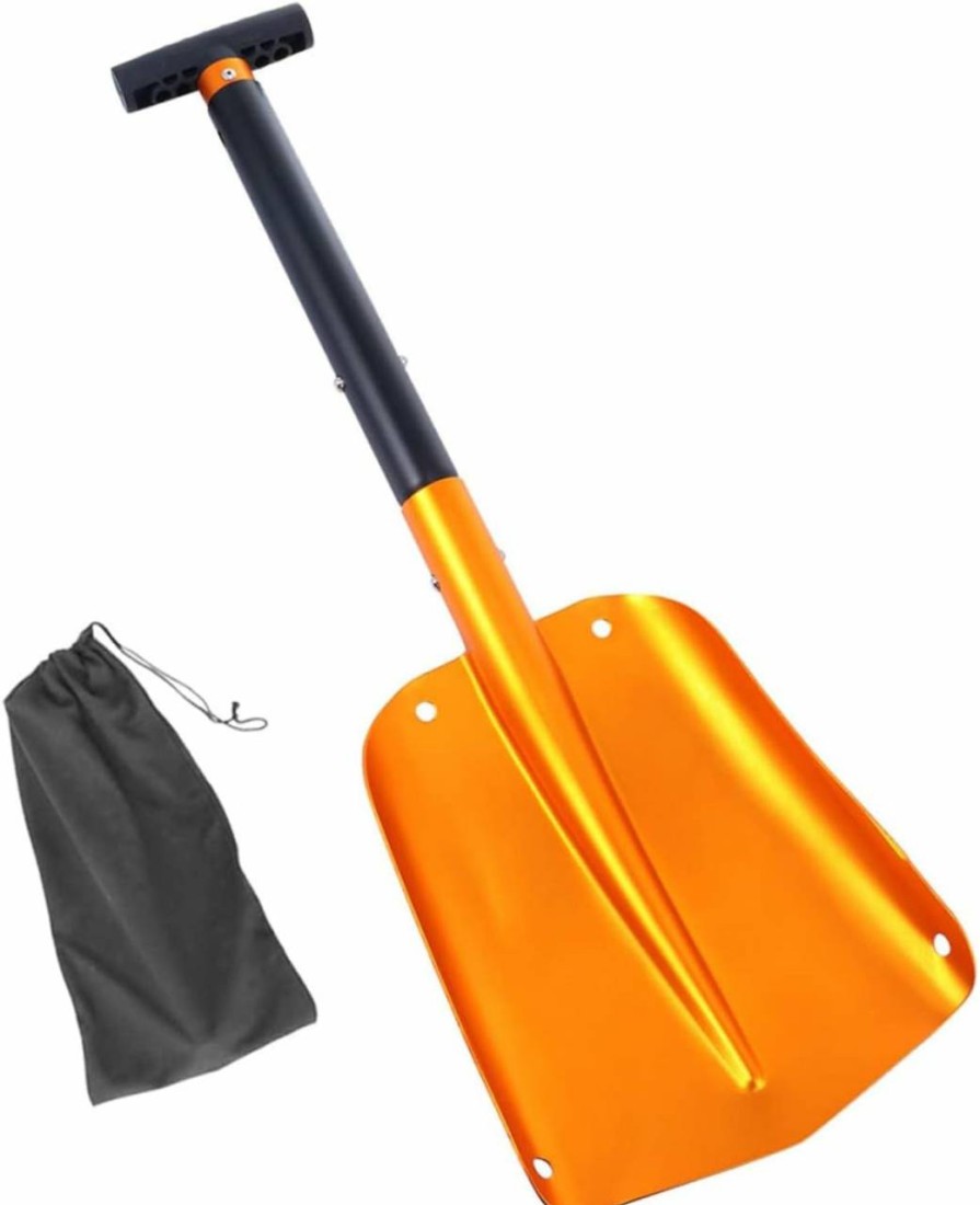 Snow Removal Tools GANAZONO | Ganazono Shovel Tool Foldable Portable Folding Snow Shovel Aluminum Shovel Car Tools Retractable Automotive Tools Aluminum Removal Shovel Detachable Folding Shovel Snow Shovel Portable