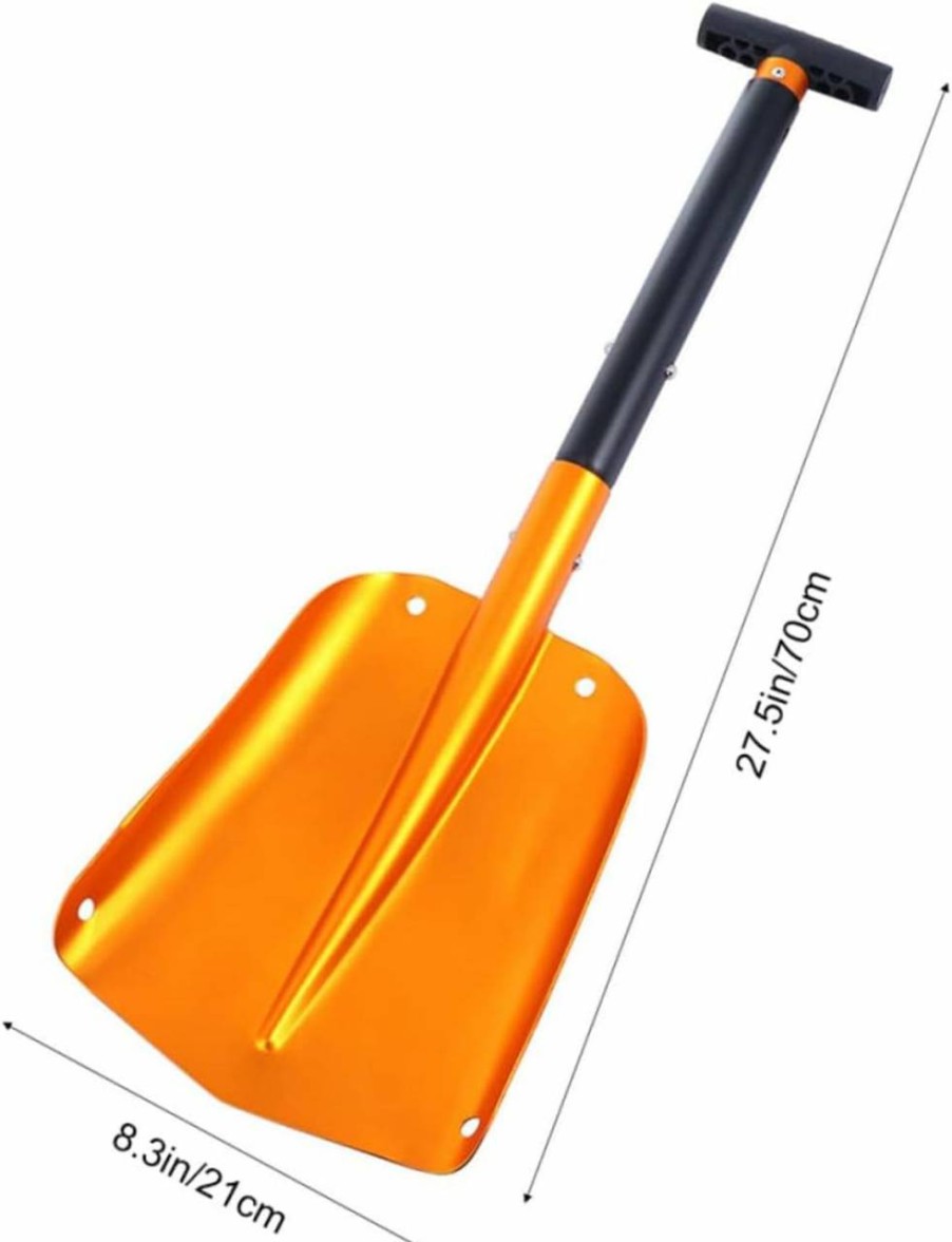 Snow Removal Tools GANAZONO | Ganazono Shovel Tool Foldable Portable Folding Snow Shovel Aluminum Shovel Car Tools Retractable Automotive Tools Aluminum Removal Shovel Detachable Folding Shovel Snow Shovel Portable