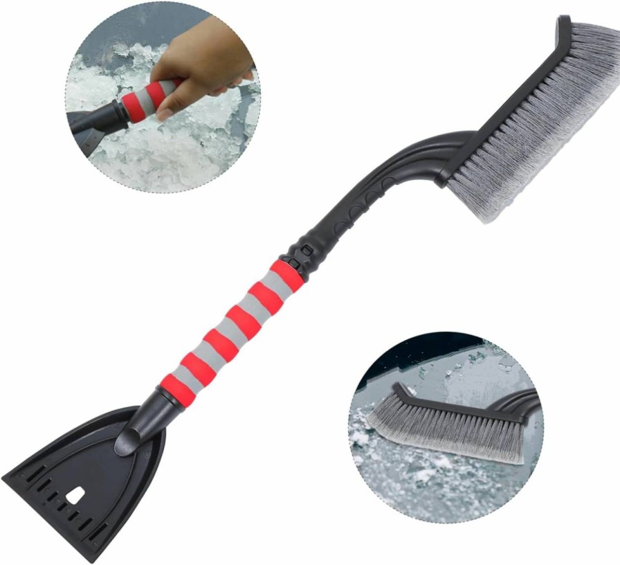 Snow Removal Tools BESPORTBLE | Besportble 1Pc Snow Shovel Windshield Ice Scraper Heated Ice Scrapers For Car Windshield Car Ice Scraper Ice Scraper For Car Snow Brush For Car Snow Brush For Suv Detachable Snow Scraper Abs