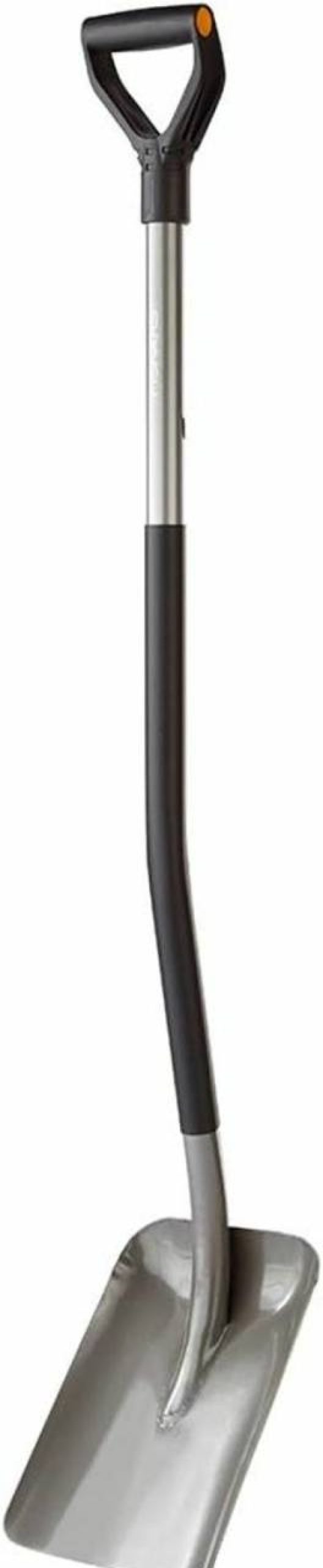 Snow Removal Tools Fiskars | Fiskars Square Garden Spade Shovel - 46" - Steel Flat Shovel With D-Handle - Garden Tool For Digging, Lawn Edging, Pruning - Heavy Duty Weed Puller Tool - Black/Orange