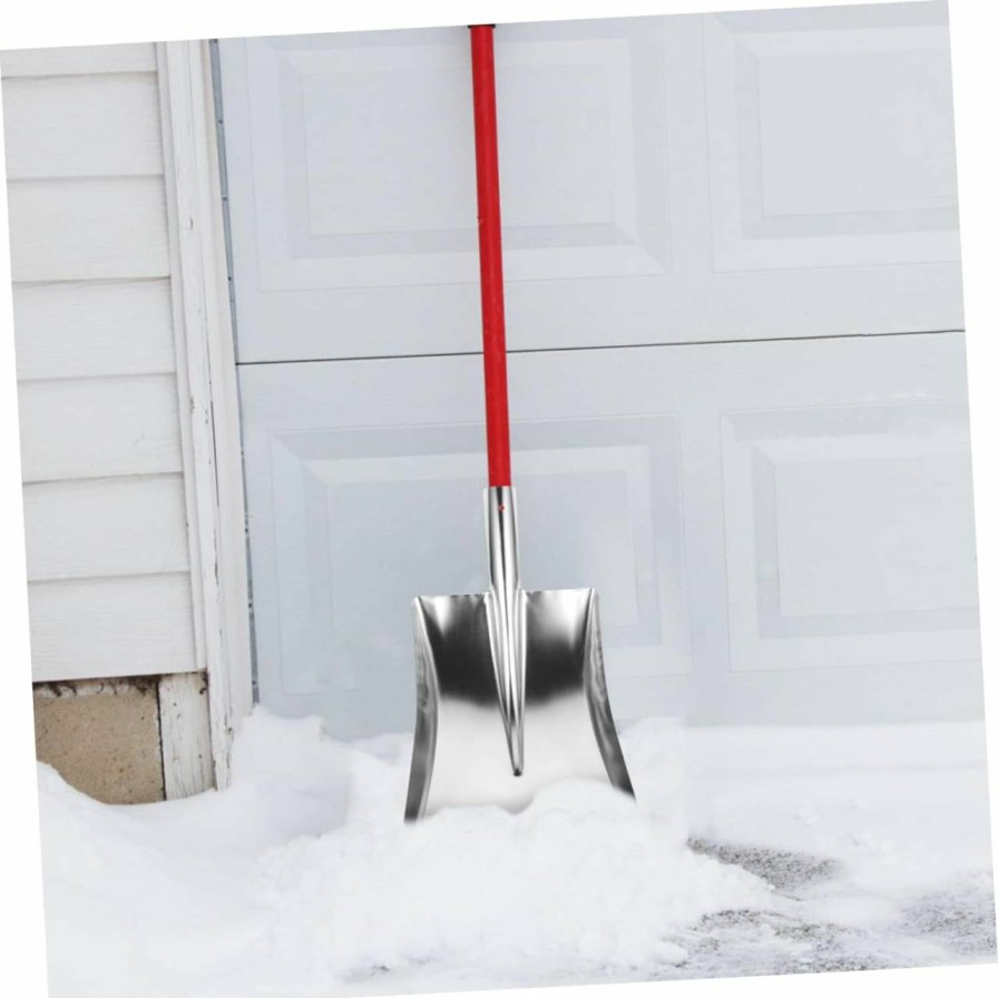 Snow Removal Tools BESPORTBLE | Besportble 2Pcs Stainless Steel Snow Shovel Stoop Free Shovels Metal Snow Dust Shovel Garden Spade Cleaning Snow