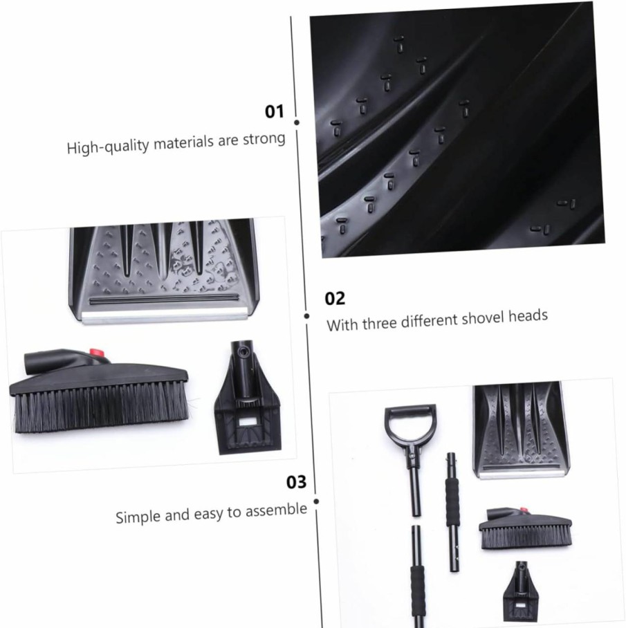 Snow Removal Tools ERINGOGO | Eringogo 1 Set Snow Shovel Car Windscreen Scraper Kit Ice Shovel For Freezer Car Snow Snow Pusher Vehicle Frost Remover Snow Ice Remover Winter Car Iron Plate Snow Removal