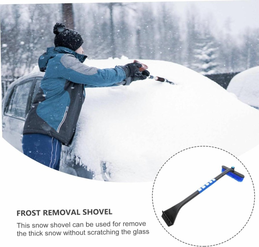 Snow Removal Tools VICASKY | Vicasky 1Pc Snow Shovel Retractable Ice Scraper Cordless Shovel Car Snow Scraper Snow Wiper For Car Ice Scrapers For Car Windshield Car Scraper Snow Brush Car Shovel Push Shovel Pp Alloy